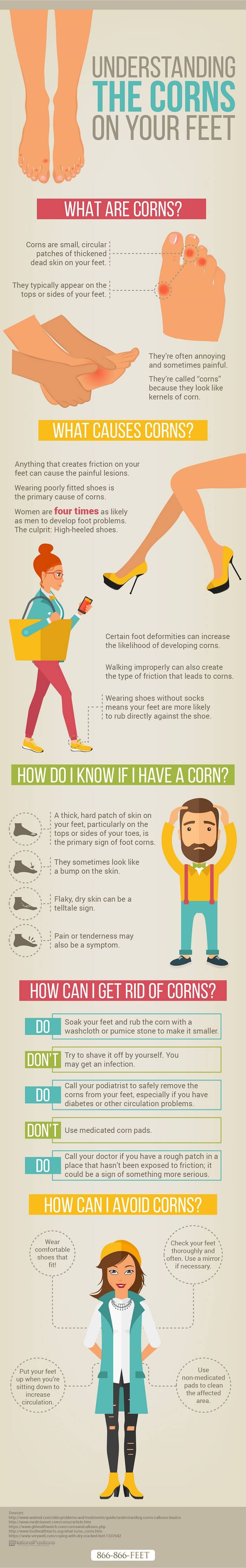 get rid of corns on feet