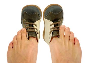 Tiny Shoes on Big Toes